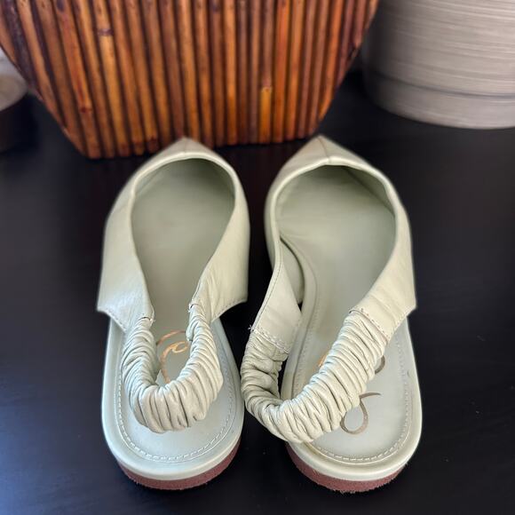 SAM EDELMAN Whitney Slingback Pointed Toe Flat Pistachio Green Sz 9 - Picture 5 of 7